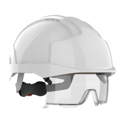 Casque chantier avec lunette