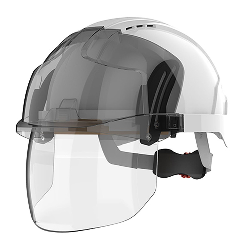 Casque de chantier à visière en acétate, Casque de protection