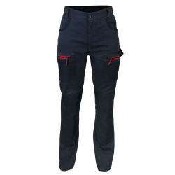 Pantalon de travail avec genouillère, imperméable, gris femme - LMA