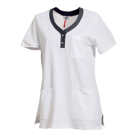 Tunique médicale femme manches courtes Tunique médicale femme manches courtes