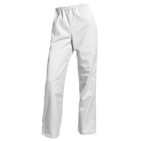 Pantalon de travail blanc femme