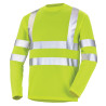 T-shirt jaune fluo haute visibilité manches longues	