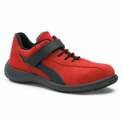 chaussures de sécurité femme rouge