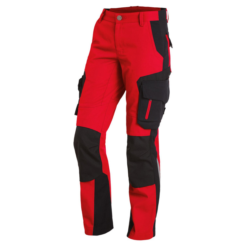 pantalon travail rouge femme