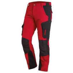 pantalon travail rouge homme
