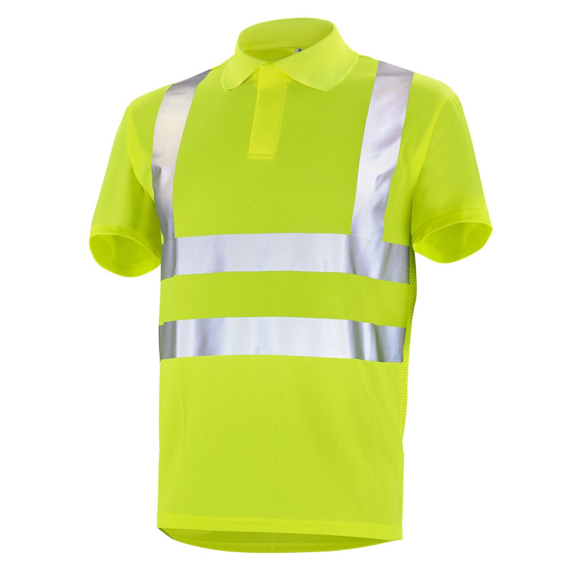polo haute visibilité jaune