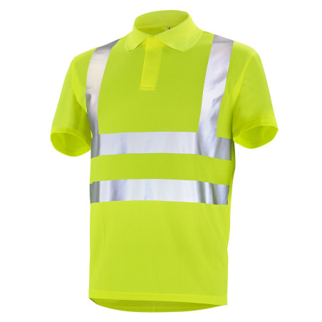 polo haute visibilité jaune