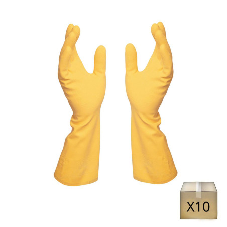 x10 Gants de protection en latex MEDIO 210