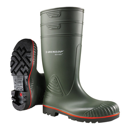 Bottes sécurité Vertes S5 SRA Acifort Heavy Duty Dunlop