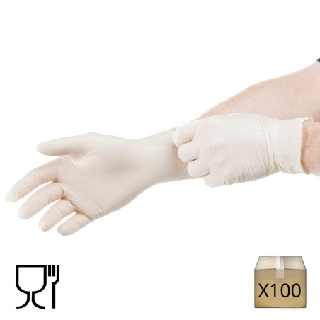 Boite de gants d'examen Latex Boite de gants Latex Jetable