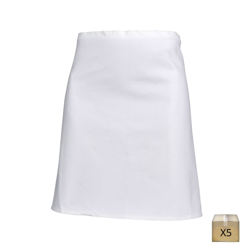 SNV Tablier de boucher blanc 100% coton. Tablier de cuisine style parisien  pour boucherie. Tablier boucher professionnel, homme/femme. : :  Cuisine et Maison