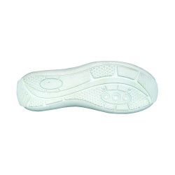 semelle mocassin de cuisine femme blanc