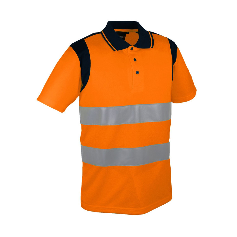 Polo haute visibilité orange