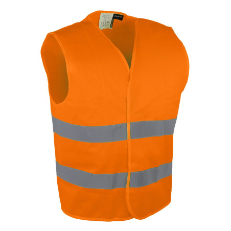 Gilet fluorescent jaune 2 bandes reflechissantes Tous produits