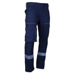 Pantalon de travail avec bandes rétro réfléchissantes