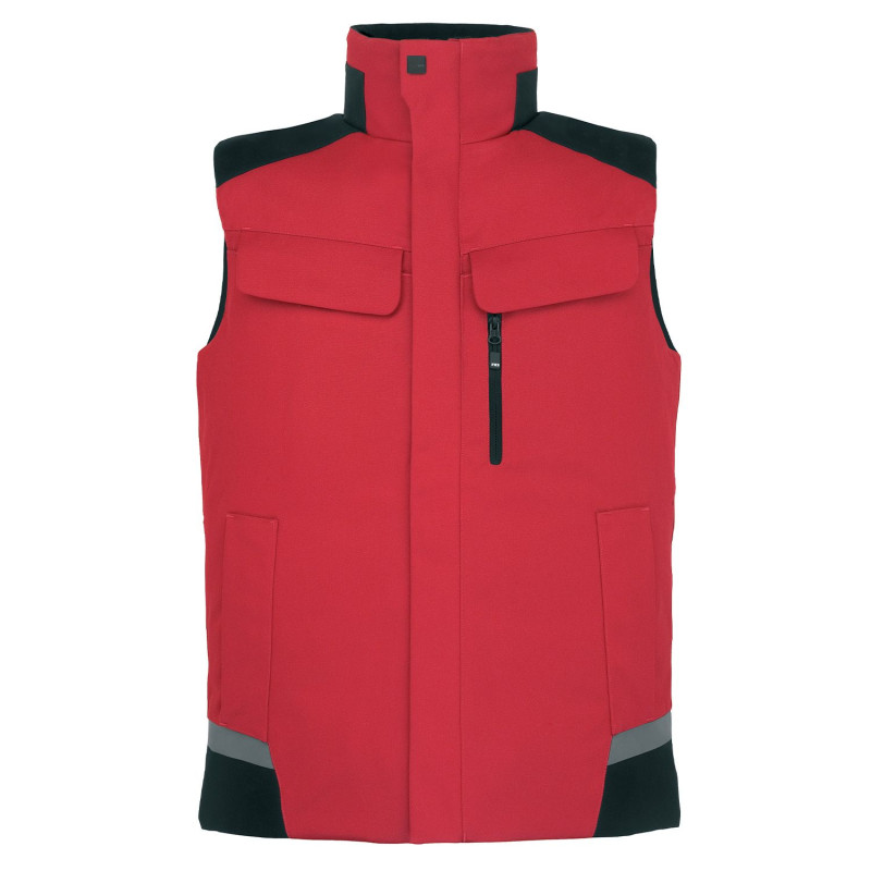 Gilet travail rouge