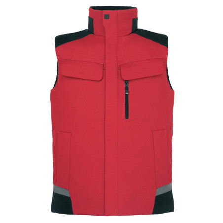 Gilet travail rouge