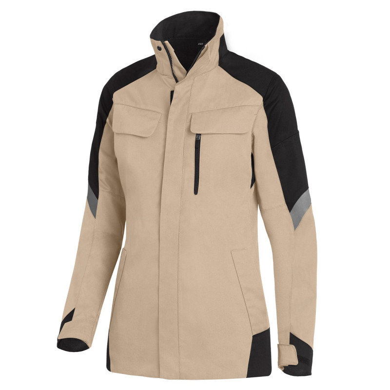 Veste de travail femme beige