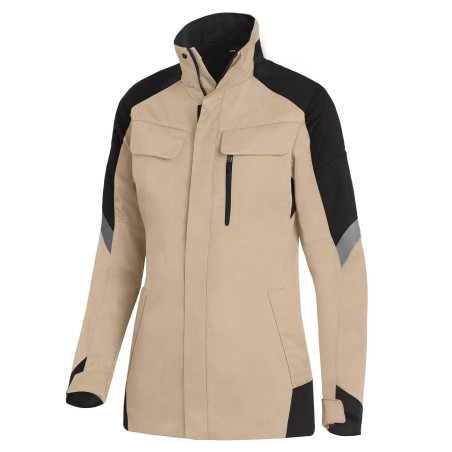 Veste de travail femme beige