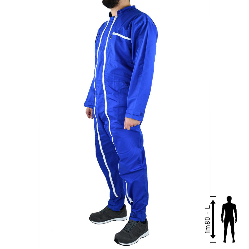 Combinaison De Travail Simple Et Pratique - Fermeture Avant, Poches Multiples Et Coupe Confort