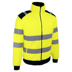 polaire jaune haute visibilité