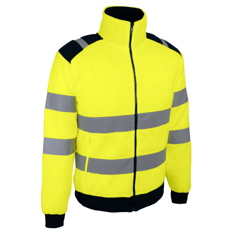 polaire jaune haute visibilité
