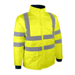 Parka jaune haute visibilité 4 en 1