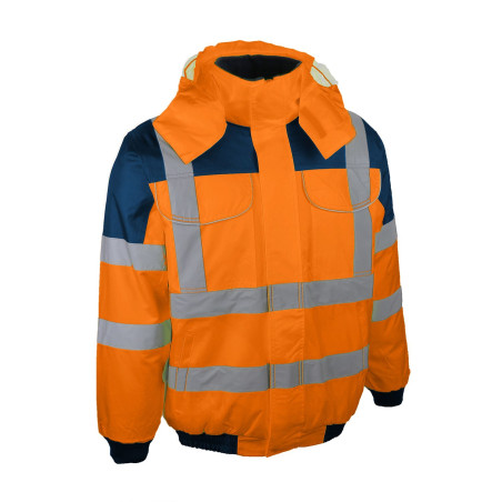 blouson haute visibilité orange