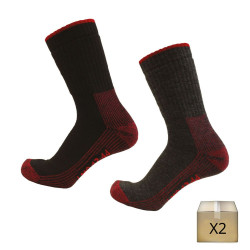 x2 paires de chaussettes de travail hiver solides CRONOS
