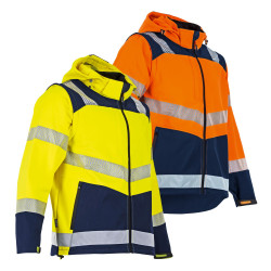 VESTE HAUTE VISIBILITÉ ORANGE FLUO LED HOMME - LMA