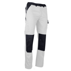 Pantalon blanc Peintre/Plaquiste/Plâtrier