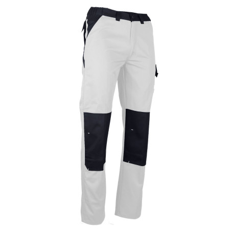 LMA Lebeurre - Pantalon de Travail Bicolore moletton 320 GR - Gamme  Dynamics - Techno - Gris-Noir - 1601 : : Mode