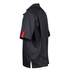 Veste boucherie noir et rouge