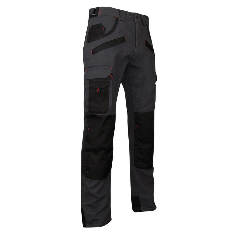 Pantalon de travail LMA ARGILE gris / noir très résistant