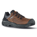 Chaussures de sécurité en cuir marron Upower sans métal S3 SRC QUEBEC UK