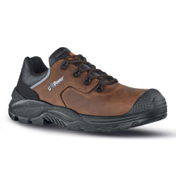 Chaussures de sécurité en cuir marron Upower sans métal S3 SRC QUEBEC UK