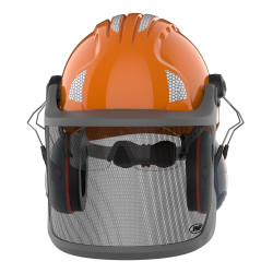 Casque forestier avec écran