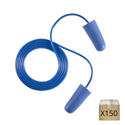 x150 Bouchons d'oreilles agroalimentaire détectables avec cordon Coverguard