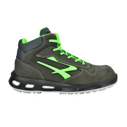 U POWER Redlion RL20414 Chaussures de sécurité en tissu anti-abrasion Noir/jaune fluo 