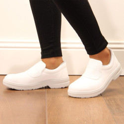 CHAUSSURE DE CUISINE BLANCHE FEMME À TALON NORD'WAYS S2