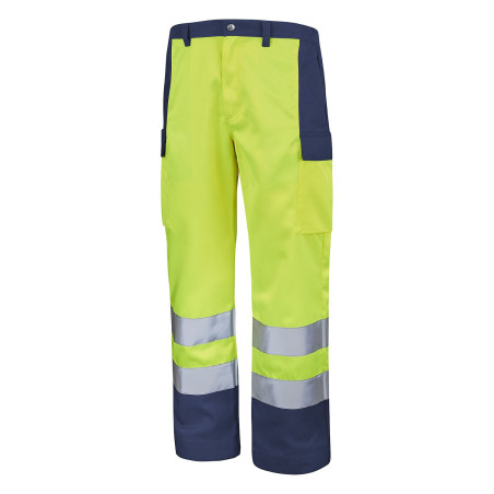 Pantalon Femme Haute visibilité Jaune Fluo