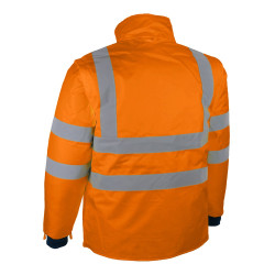 Parka haute visibilité orange