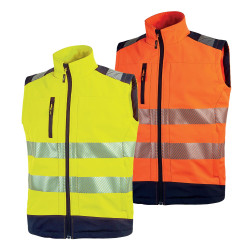 Gilet haute visibilité softshell