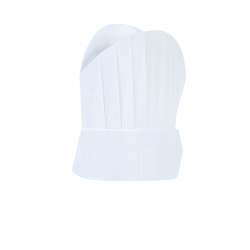 Toque De Chef Réaliste, Casquette De Cuisinier Et Tuque De Boulanger.  Travailleur De Cuisine De Restaurant Ou De Café Ou Couvre-chef Plissé De  Costume Ou élément Uniforme, Chapeau Blanc De Chef Avec