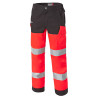 Pantalon rouge haute visibilité