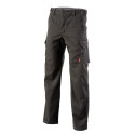 Pantalon de travail stretch sans poches genoux Chinook Lafont Collection Stone gris charbon