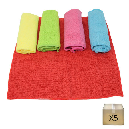 Lavette Microfibre Classic Rouge x5 - NegoProHygiene