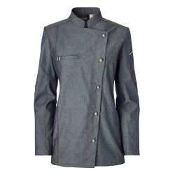 Veste cuisine femme en jean