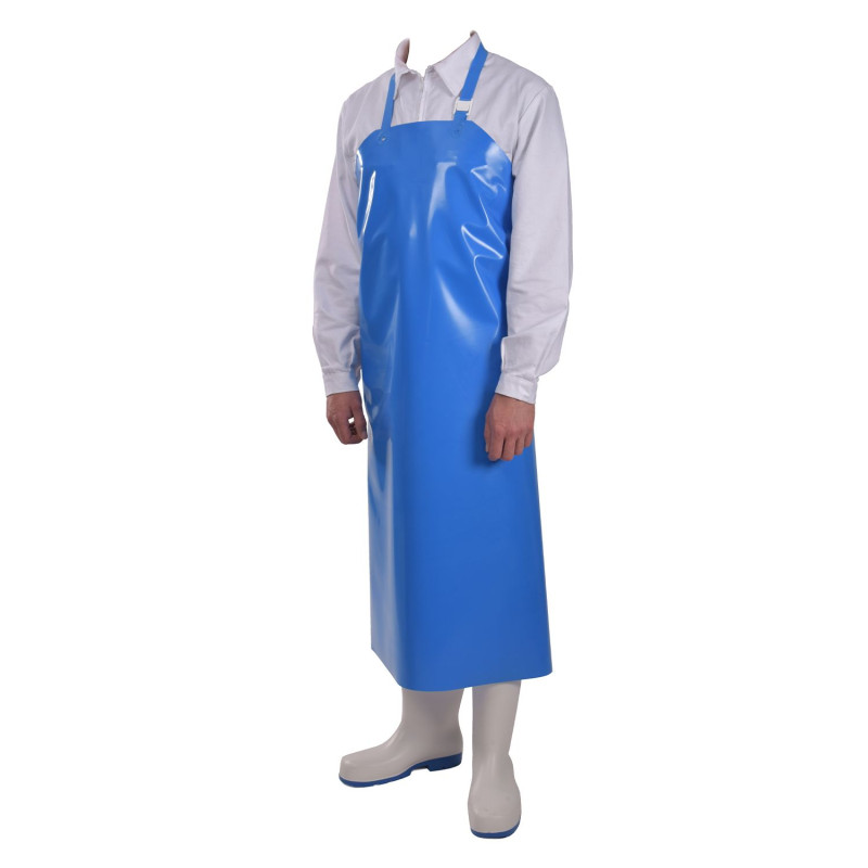 Tablier polyuréthane bleu manulatex	