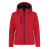 veste travail rouge femme